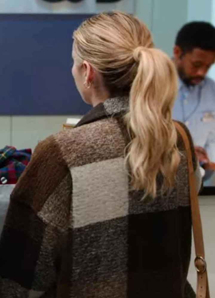 HOLIDATE (SLOANE) EMMA ROBERTS BROWN WOOL JACKET HOLIDATE (SLOANE) EMMA ROBERTS BROWN WOOL JACKET